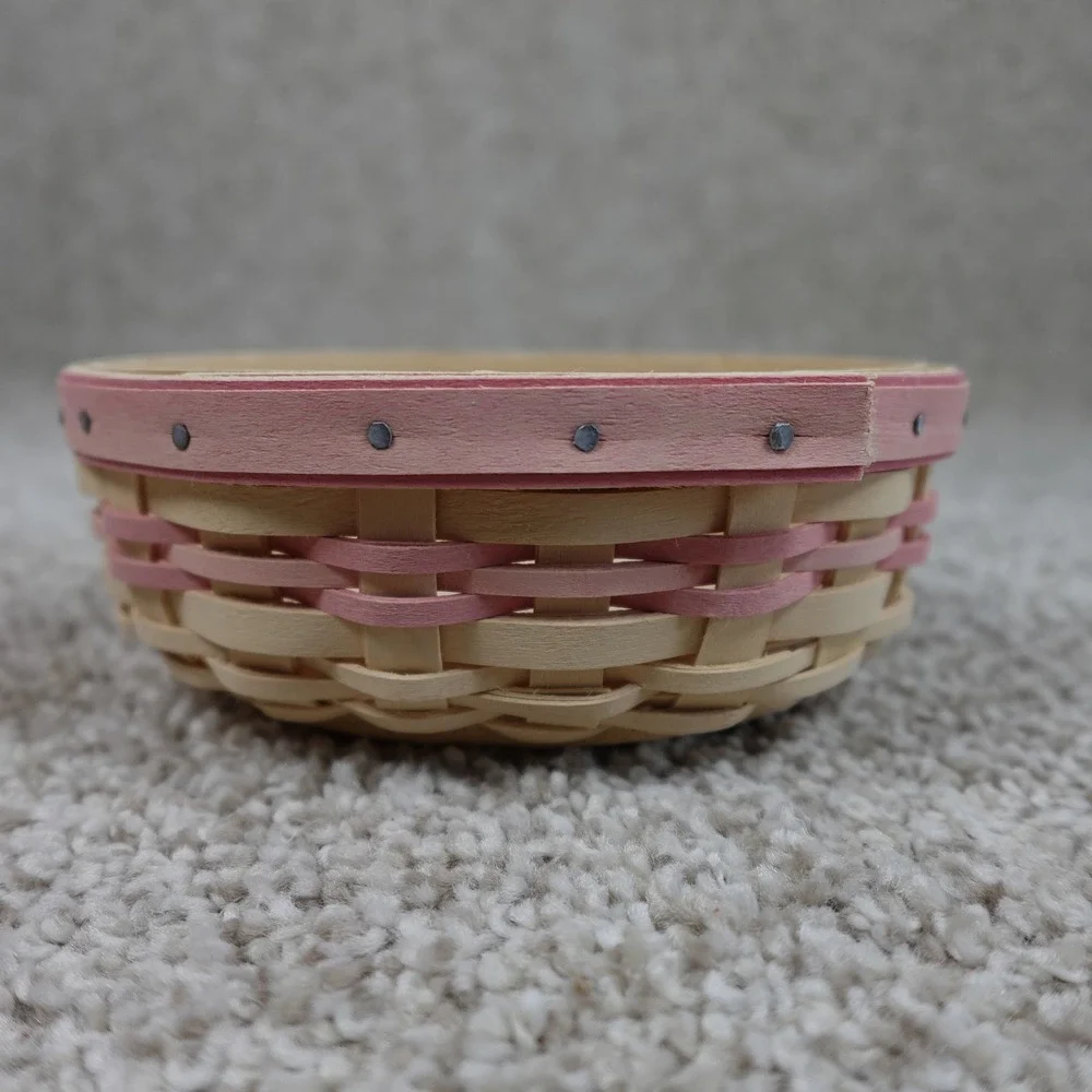 Longaberger 2003 Horizon of Hope Basket American Cancer Society Pink Whitewash